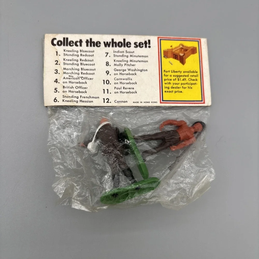 Unit 7 Shell's Liberty Toy Soldiers 1972 NEW Indian‎ Scout Standing Minuteman